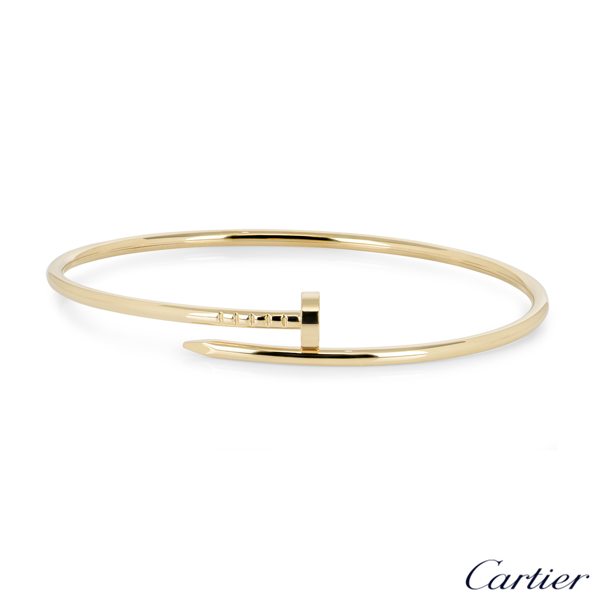 Cartier Yellow Gold Plain Juste Un Clou SM Bracelet Size 19 B6062619 ...